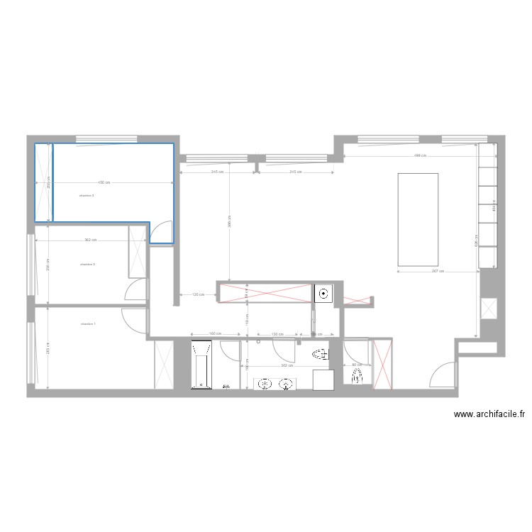 REUILLY projet 4. Plan de 0 pièce et 0 m2