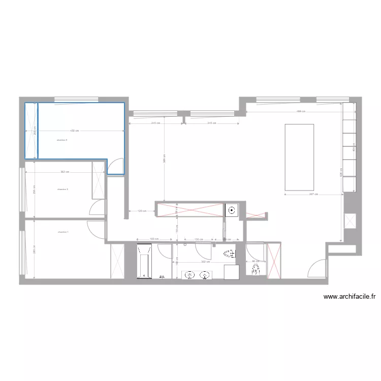REUILLY projet 4. Plan de 