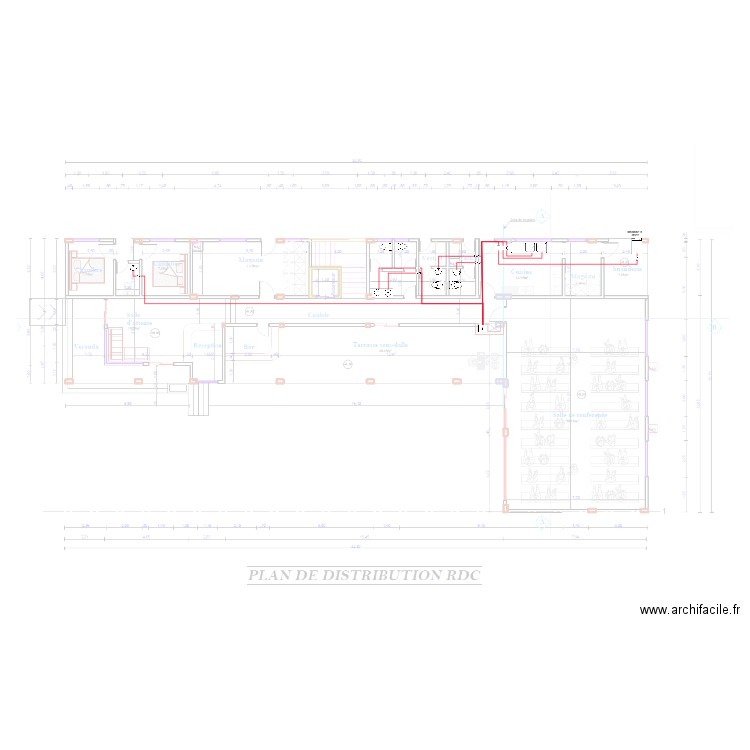 Eau chaude RDC HOTEL KRIBI. Plan de 0 pièce et 0 m2