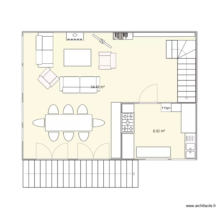 myrtille salon. Plan de 