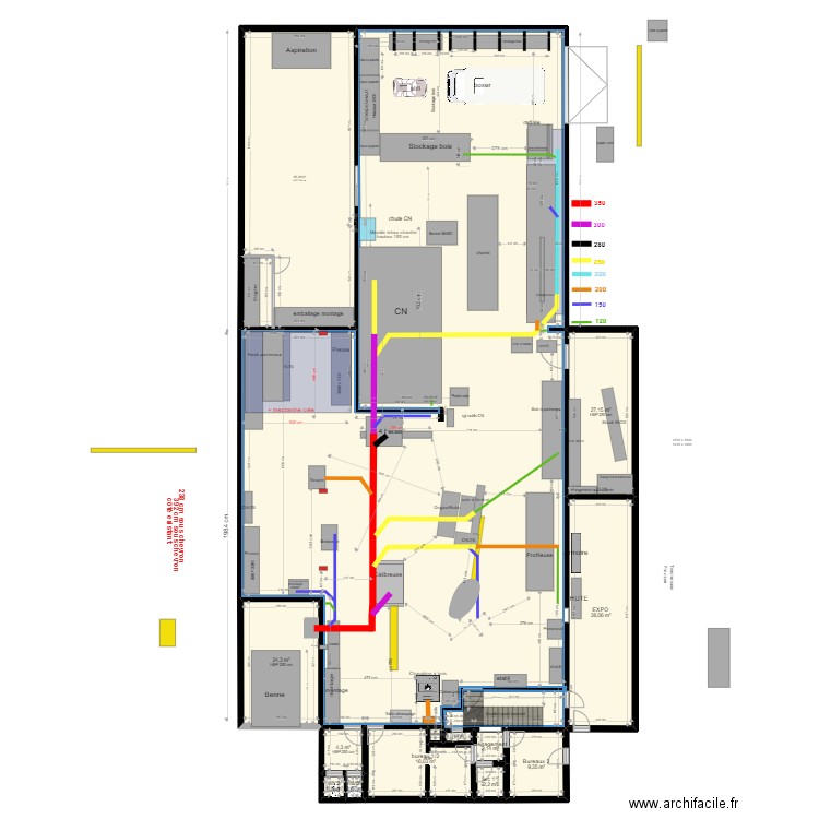 atelier Yann V10. Plan de 14 pièces et 667 m2