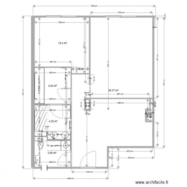 Archi 3. Plan de 0 pièce et 0 m2