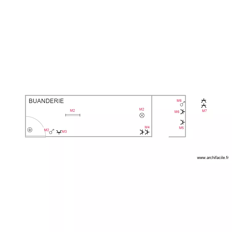 buanderie. Plan de buanderie. Plan de