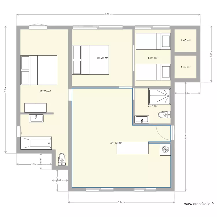 B 43. Plan de B 43. Plan de