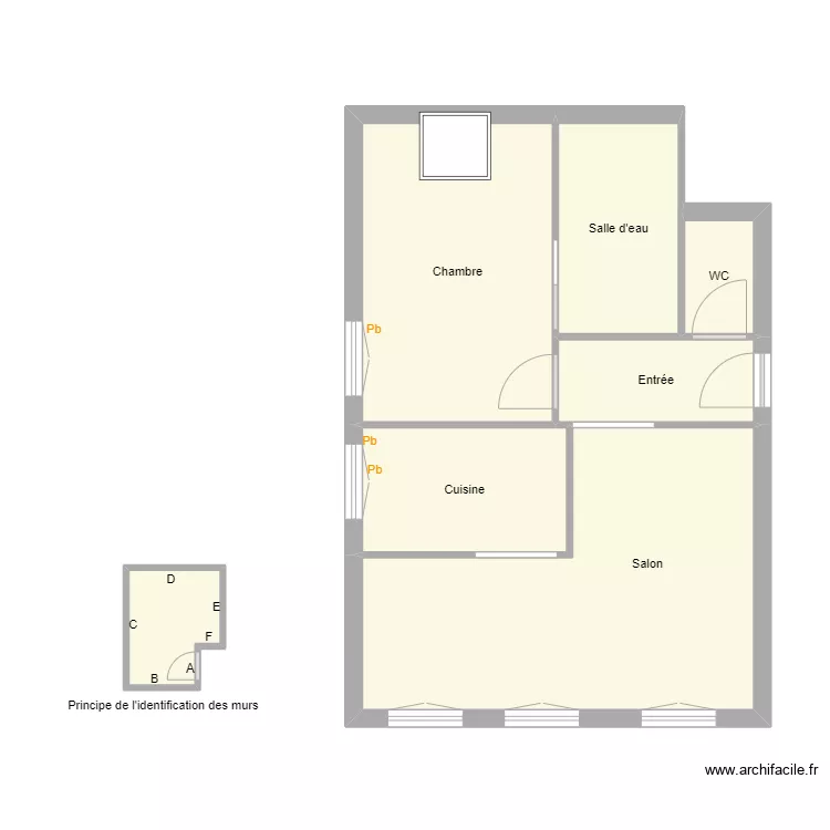 Croquis HUMBERT . Plan de 