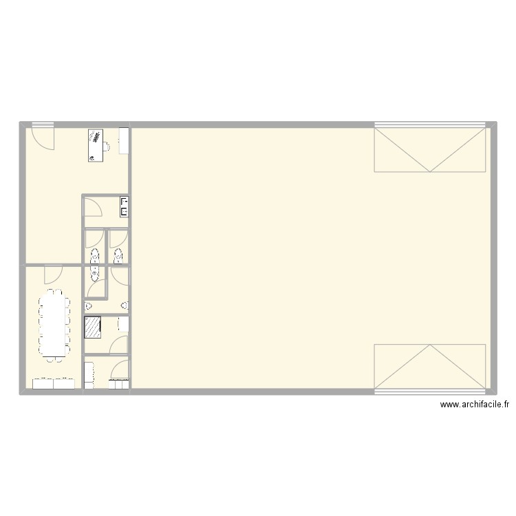 plan atelier. Plan de 10 pièces et 242 m2