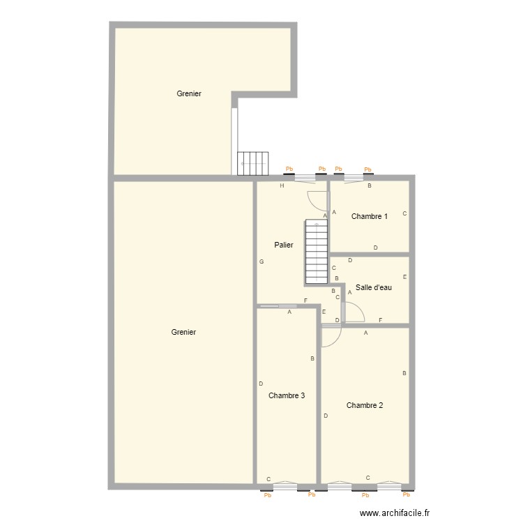 Croquis Matthaus Etage. Plan de 0 pièce et 0 m2