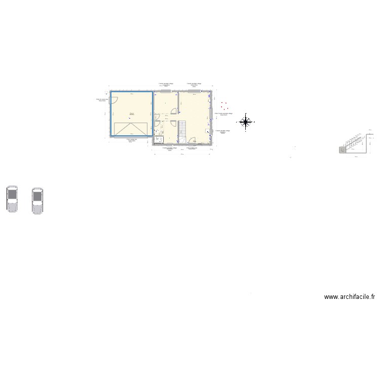 Plan maison. Plan de 35 pièces et 558 m2