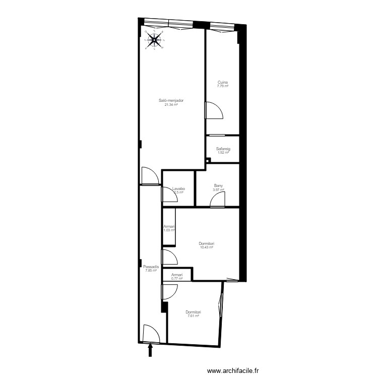 ED LA BARTRA BLOC C 2 1 ENCAMP. Plan de 0 pièce et 0 m2