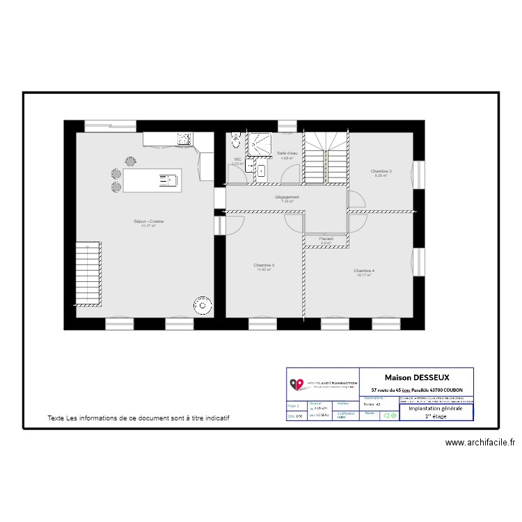 Plan 1er DESSEUX. Plan de 0 pièce et 0 m2