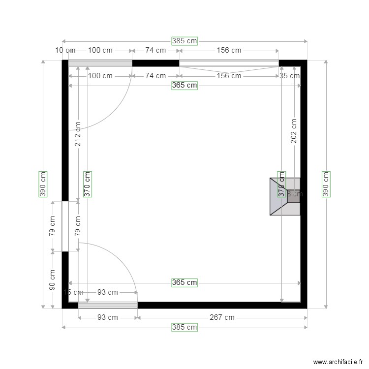 cuisine vannier. Plan de 0 pièce et 0 m2