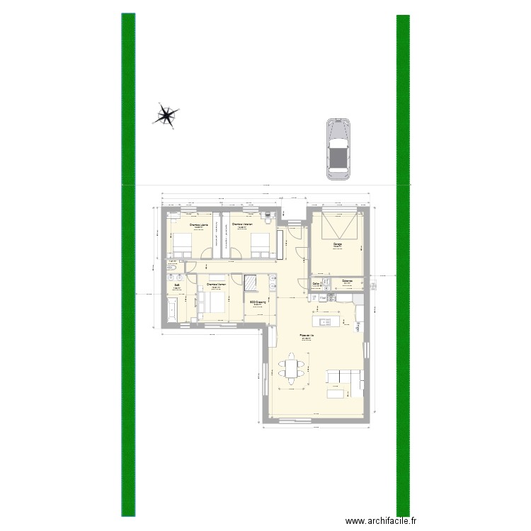 Projet Fouchères alternatif 2. Plan de 0 pièce et 0 m2