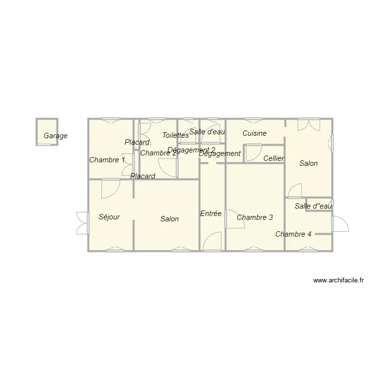 Croquis FROUIN. Plan de 