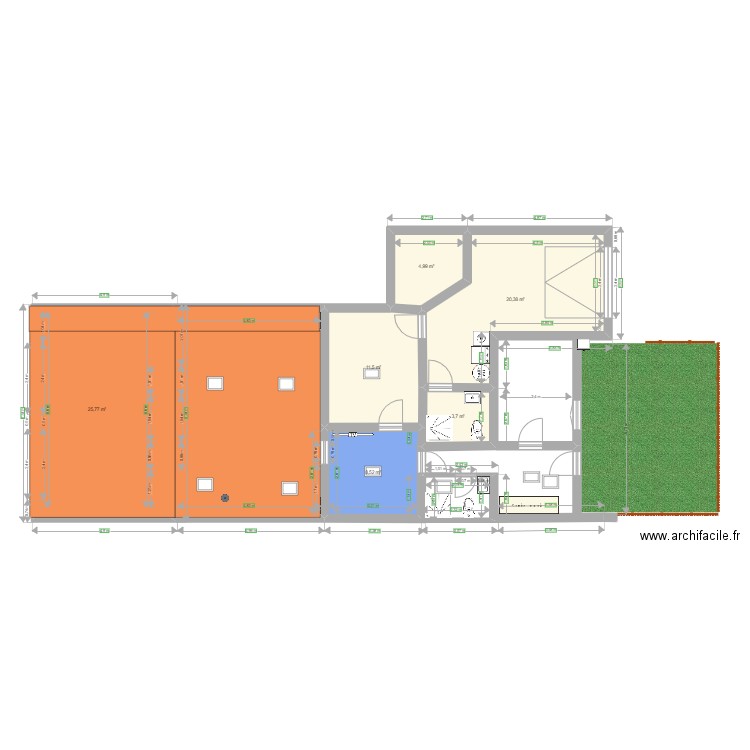 tonnara toit et fenetres de toit demi toit. Plan de 0 pièce et 0 m2