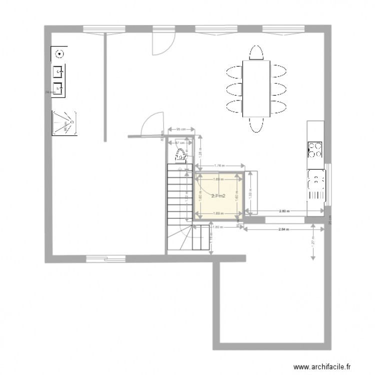 rez de jardin 4. Plan de 0 pièce et 0 m2