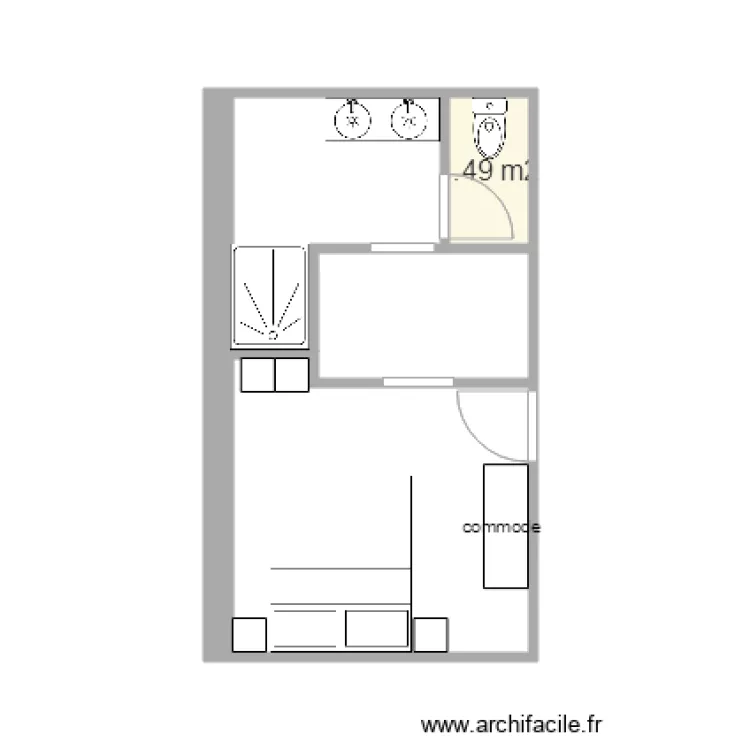 chambre. Plan de 