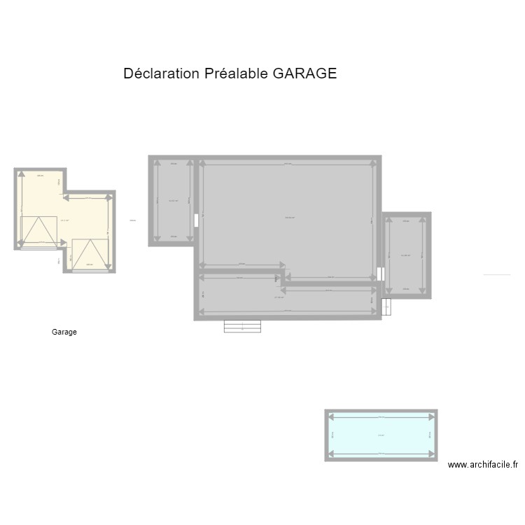 Déclaration Préalable Piscine. Plan de 0 pièce et 0 m2