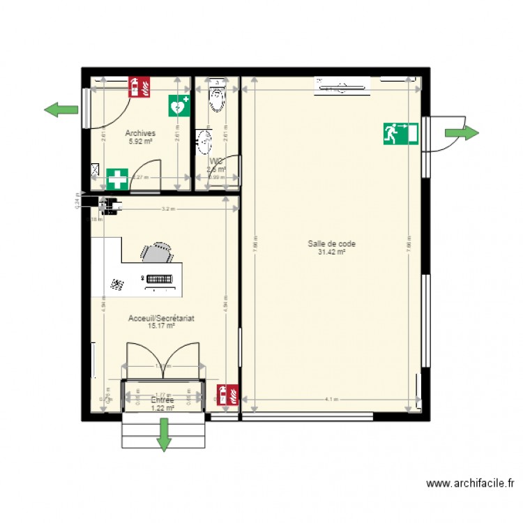 CESR. Plan de 0 pièce et 0 m2