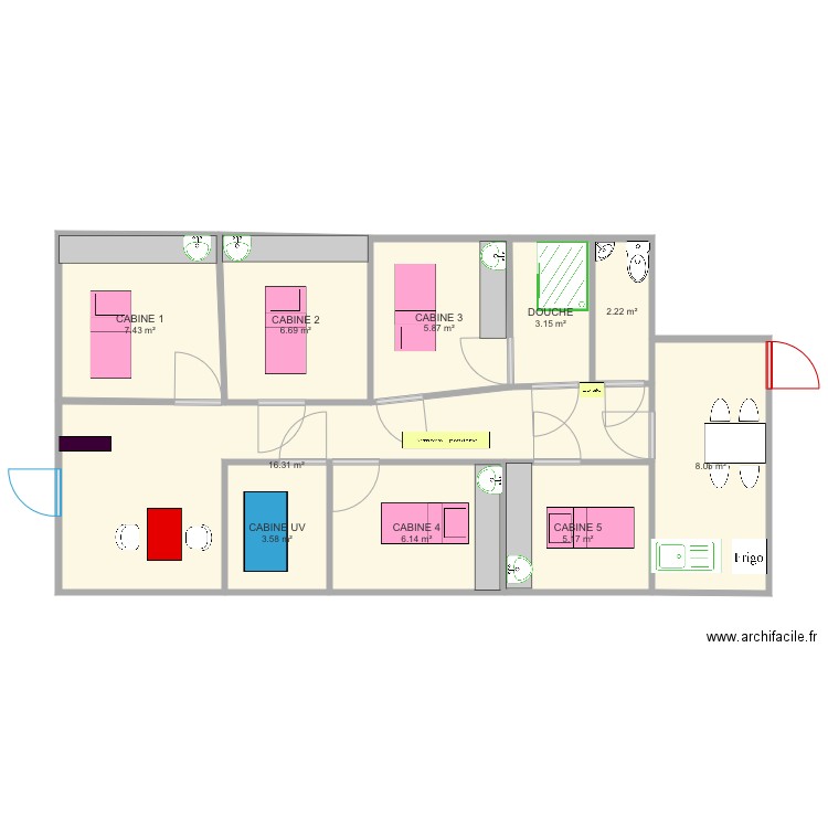 instiut plan. Plan de 0 pièce et 0 m2