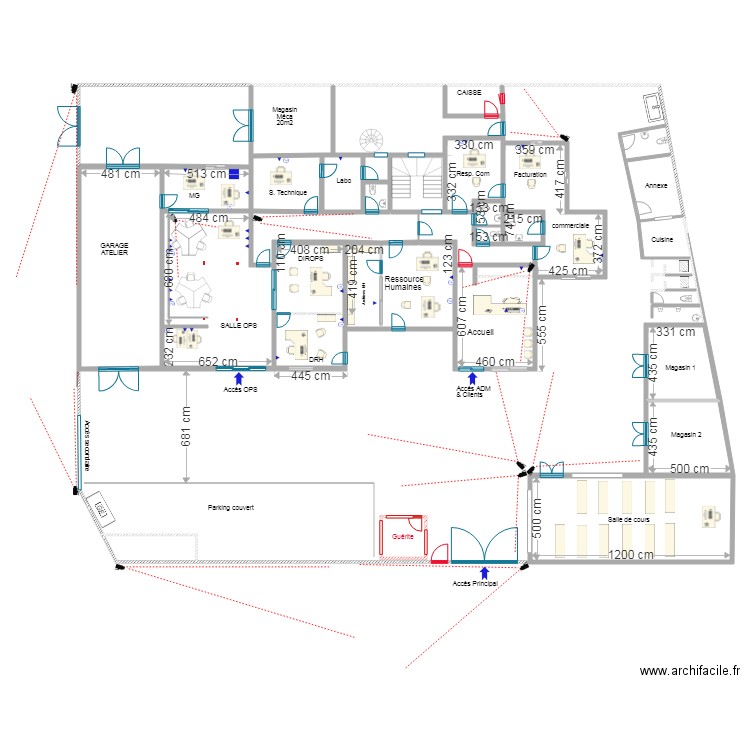 villa marcory RDC réseau  tph. Plan de 0 pièce et 0 m2