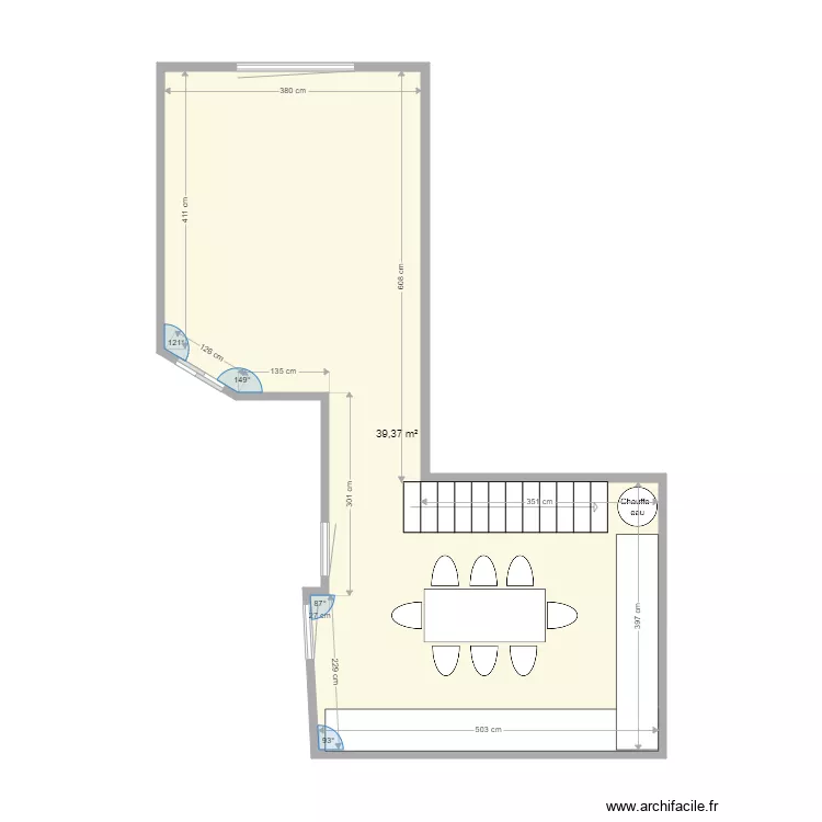 Ile de R&eacute; RDC Projet. Plan de 