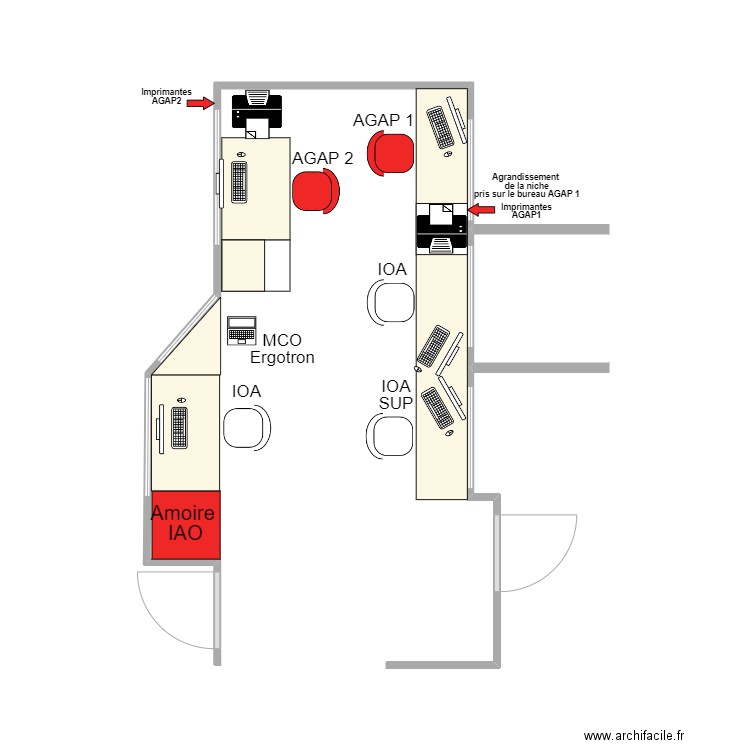 ioa. Plan de 0 pièce et 0 m2