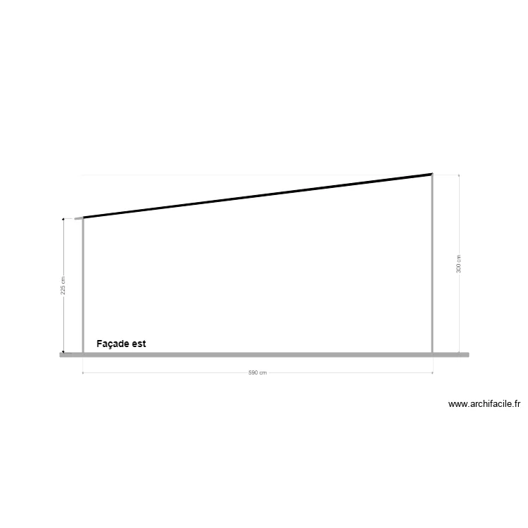 gar facade est. Plan de 