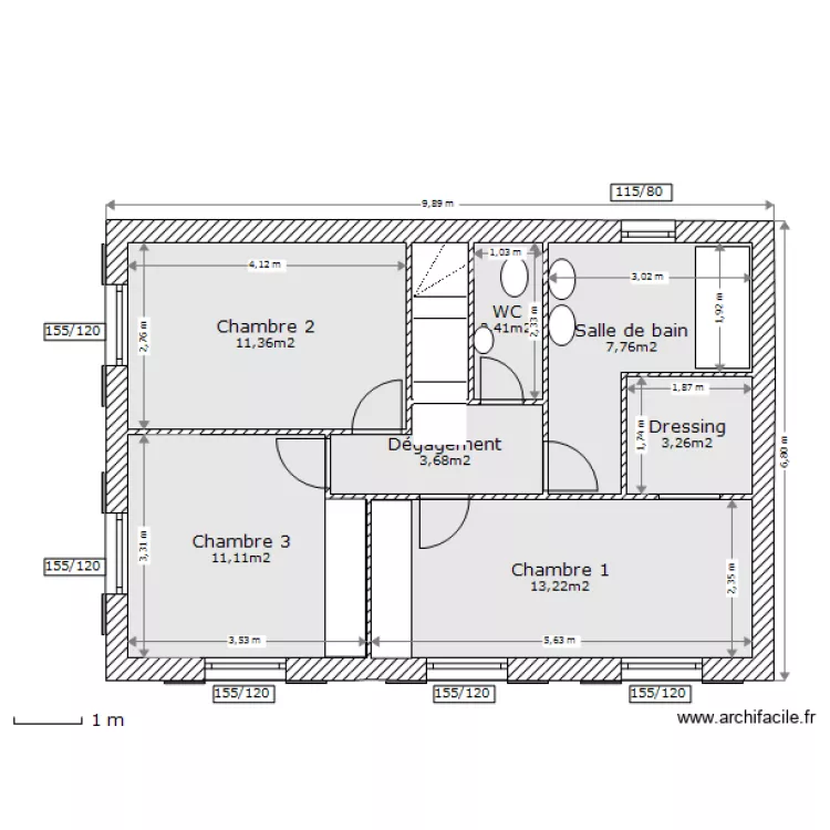 Projet DAVIS N1 V5. Plan de 