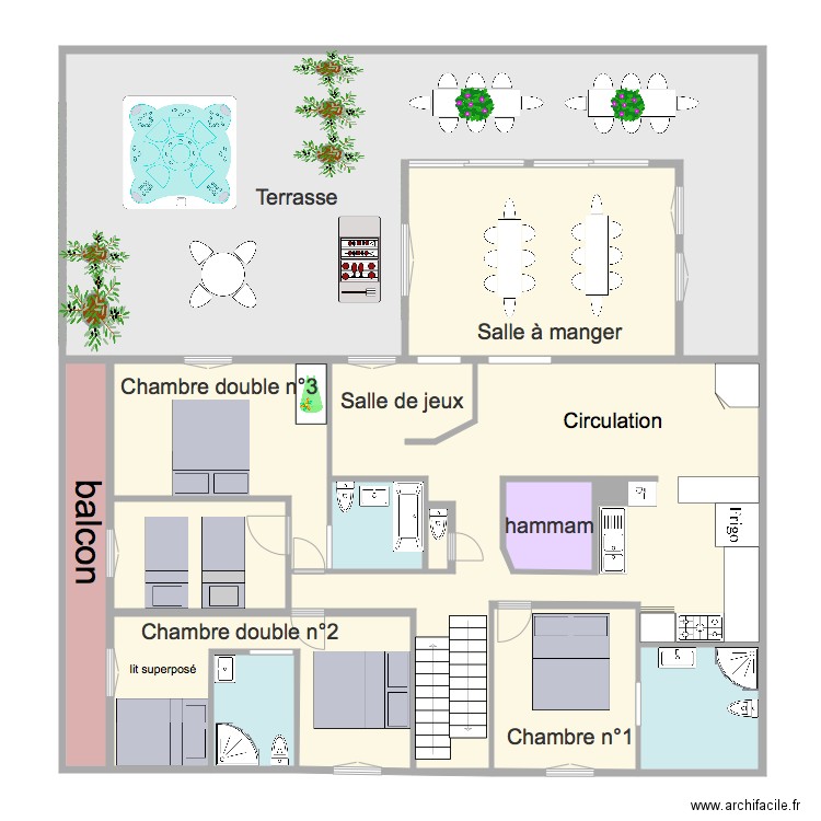 PLAN DU 1 ER ETAGES . Plan de 0 pièce et 0 m2