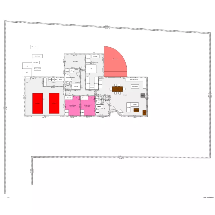 Maison archi. Plan de Maison archi. Plan de