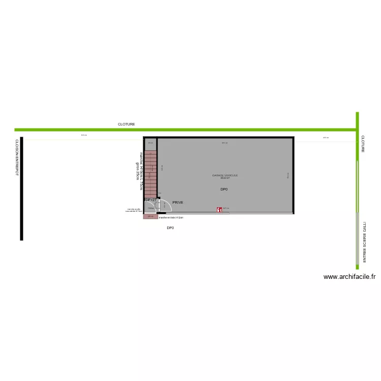 SCIERIE GALLI RDC AVANT TRAVAUX. Plan de SCIERIE GALLI RDC AVANT TRAVAUX. Plan de