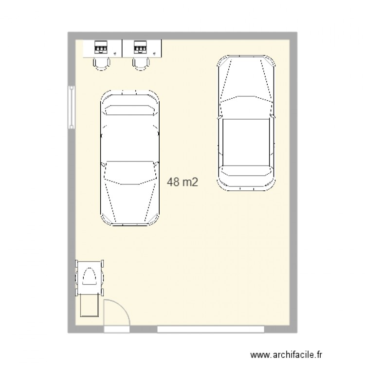 garage 6X8. Plan de 0 pièce et 0 m2