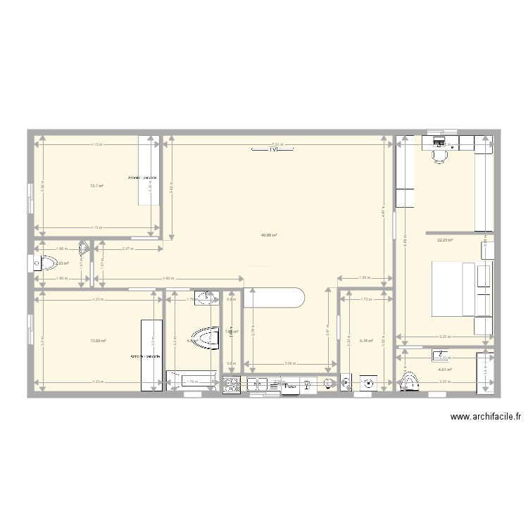 maison . Plan de 0 pièce et 0 m2