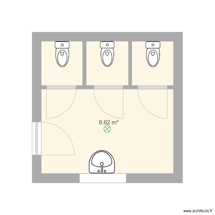 Toilettes Marcel Aymé. Plan de 0 pièce et 0 m2