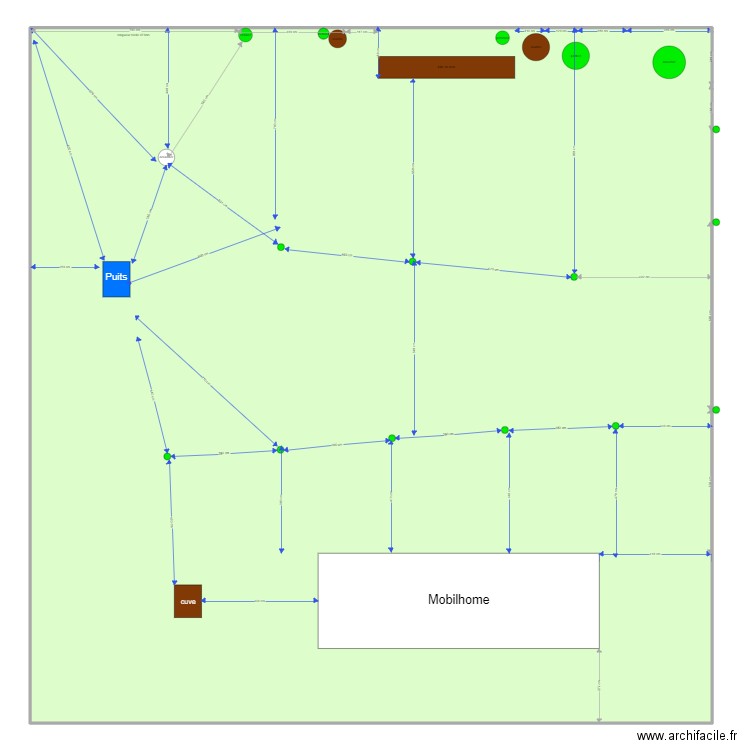 verger. Plan de 1 pièce et 638 m2