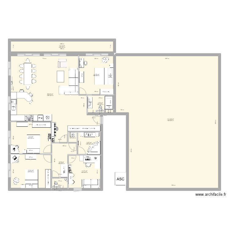 2xT5 pour tecnologie. Plan de 0 pièce et 0 m2