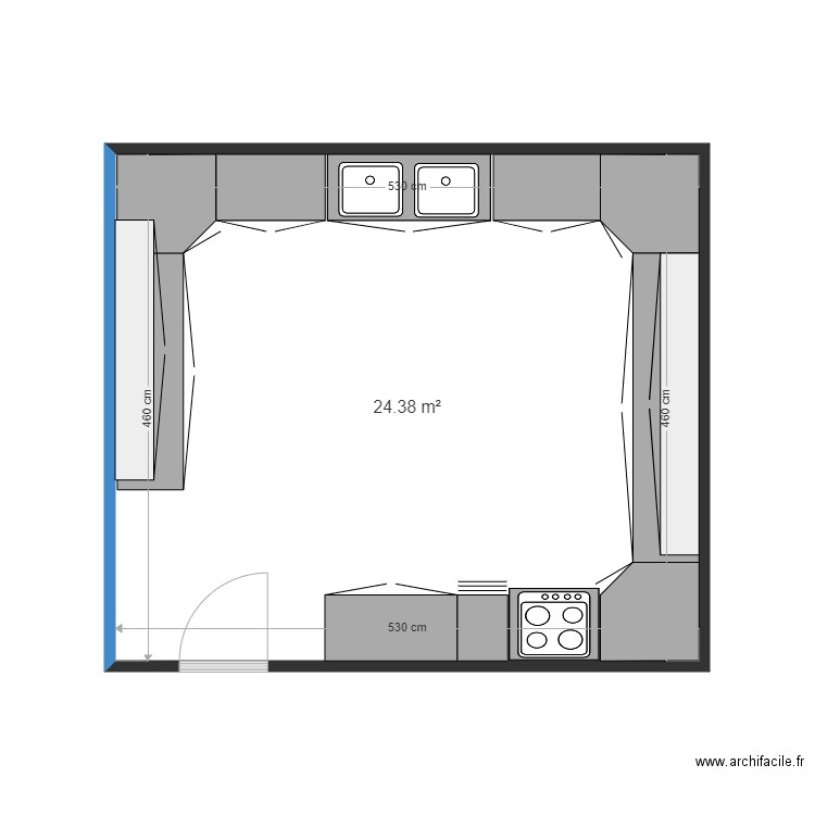 villa barka filali 2. Plan de 1 pièce et 24 m2