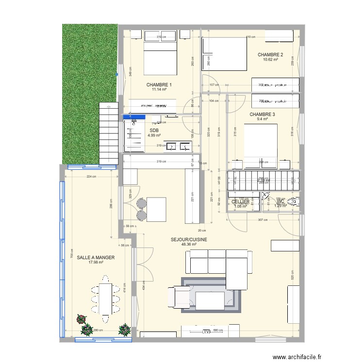 TROQUE AMENAGEMENT V1. Plan de 0 pièce et 0 m2