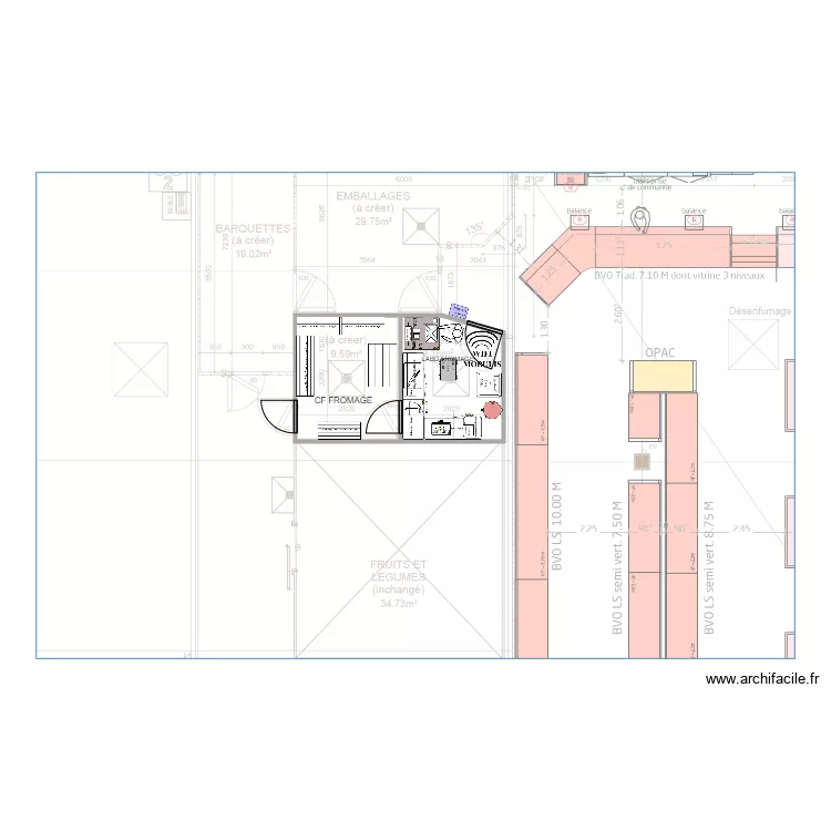 Arc Sur Tille Fromage. Plan de 