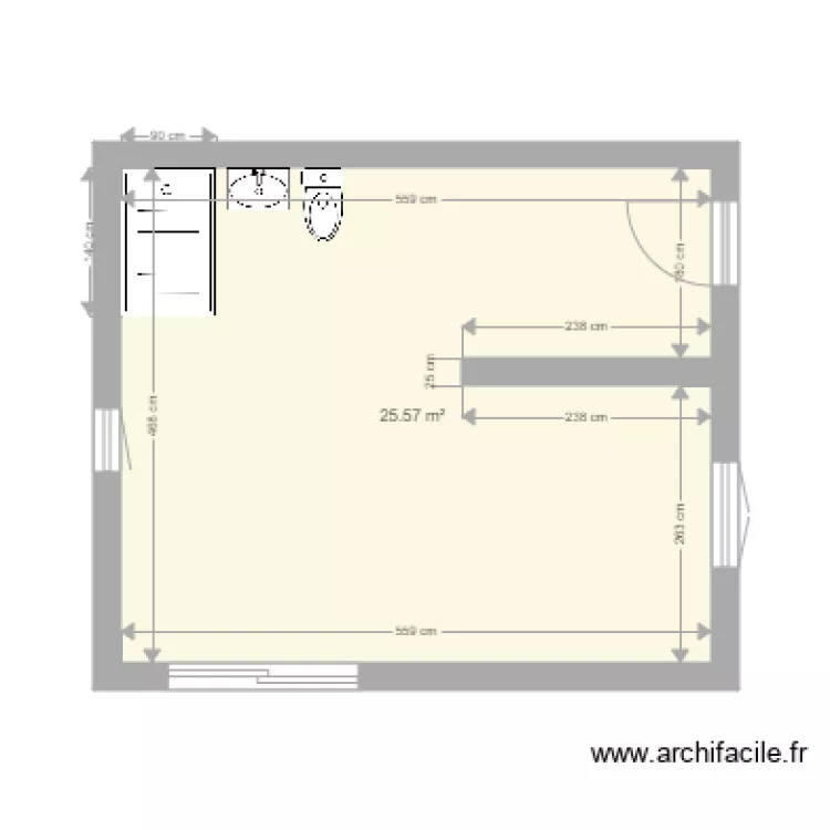 chrevrerie 1er &eacute;tage. Plan de 