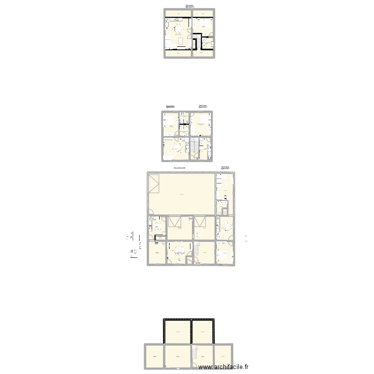 Vincent Heppignie depot. Plan de 34 pièces et 532 m2