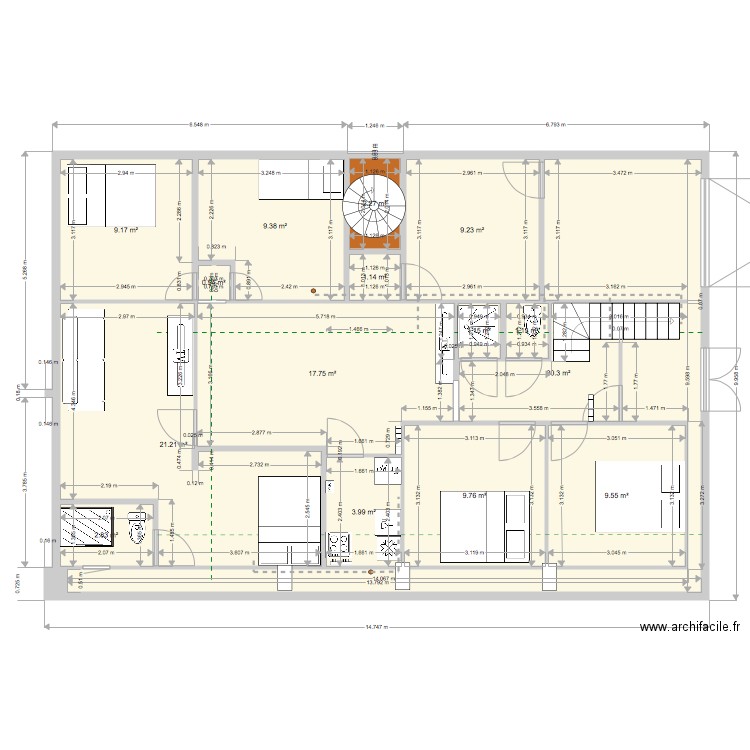 Grenier 2eme solution. Plan de 0 pièce et 0 m2