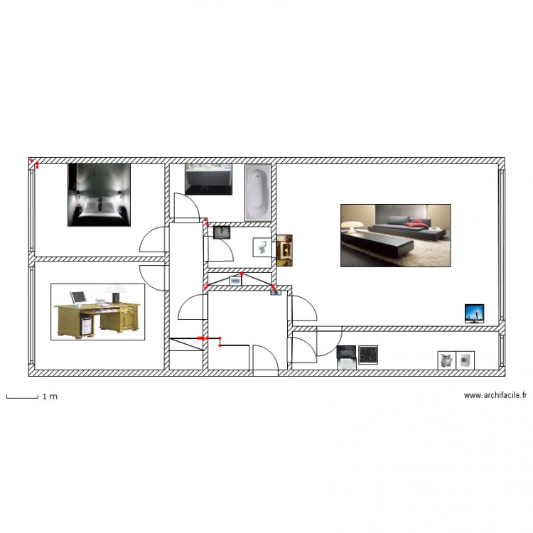 cauche. Plan de 0 pièce et 0 m2