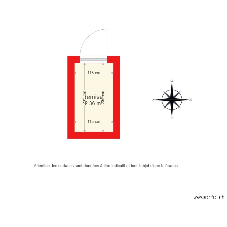 BI 2715 remise coté. Plan de 0 pièce et 0 m2