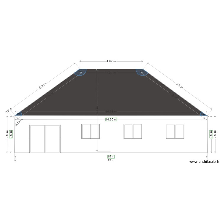 Mairie MAISON Plan de Facade 2 Gauche DEF. Plan de 0 pièce et 0 m2