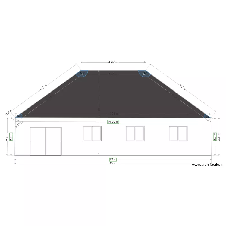 Mairie MAISON Plan de Facade 2 Gauche DEF. Plan de Mairie MAISON Plan de Facade 2 Gauche DEF. Plan de