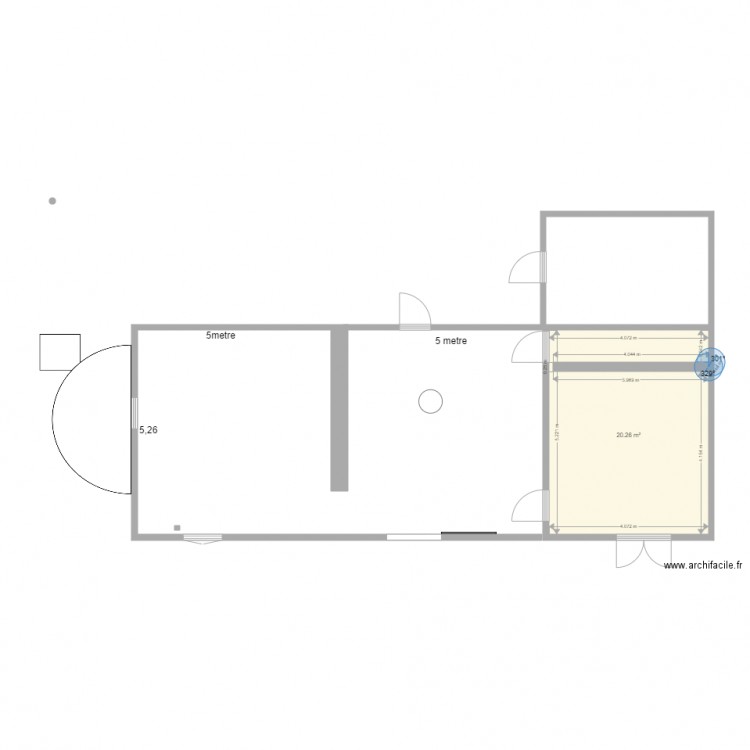 chauve. Plan de 0 pièce et 0 m2