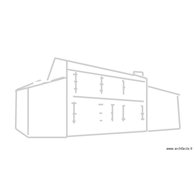 Façade ouest St Georges. Plan de 0 pièce et 0 m2