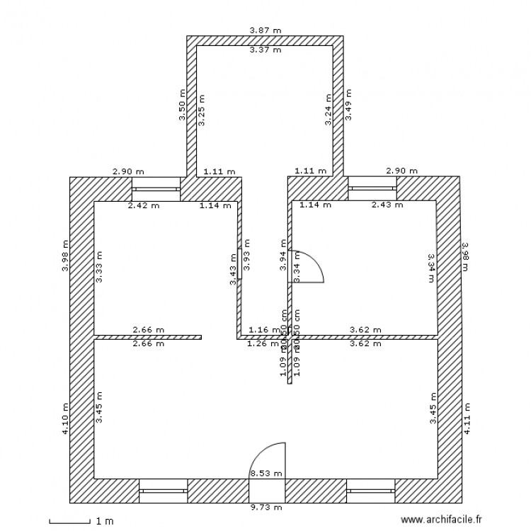 guip 1. Plan de 0 pièce et 0 m2