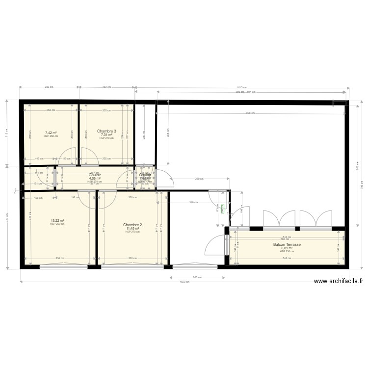 1ER ETAGE Brive Ebauche. Plan de 0 pièce et 0 m2